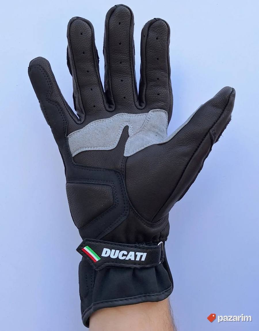 Rukavice Ducati kozne crne 8