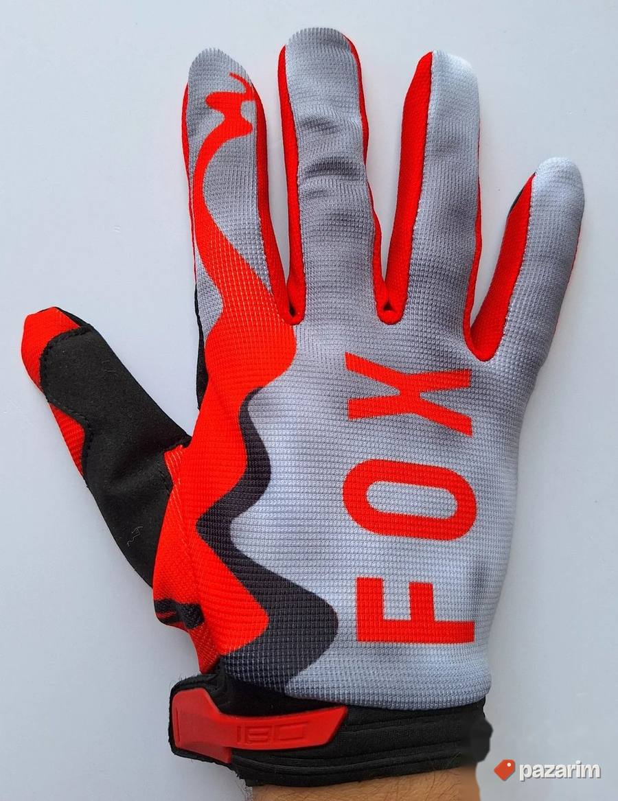 Rukavice Fox mod.06 sivo-crvene 2