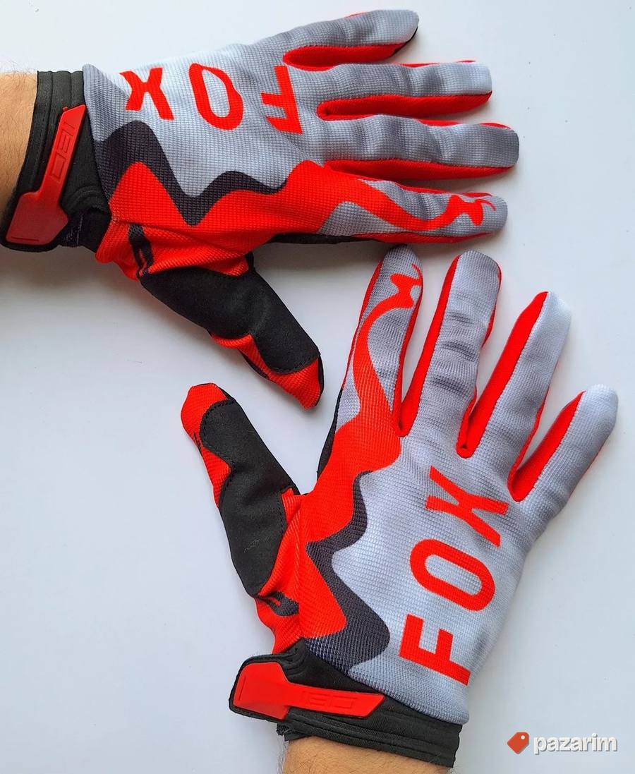 Rukavice Fox mod.06 sivo-crvene 8