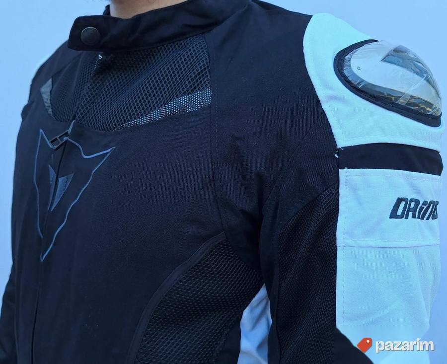 Moto jakna Dainese crno bela crvena 5