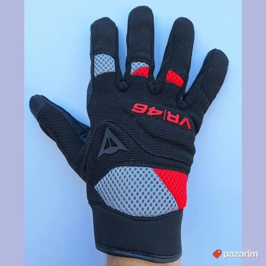 Rukavice Dainese VR platno crno crvena