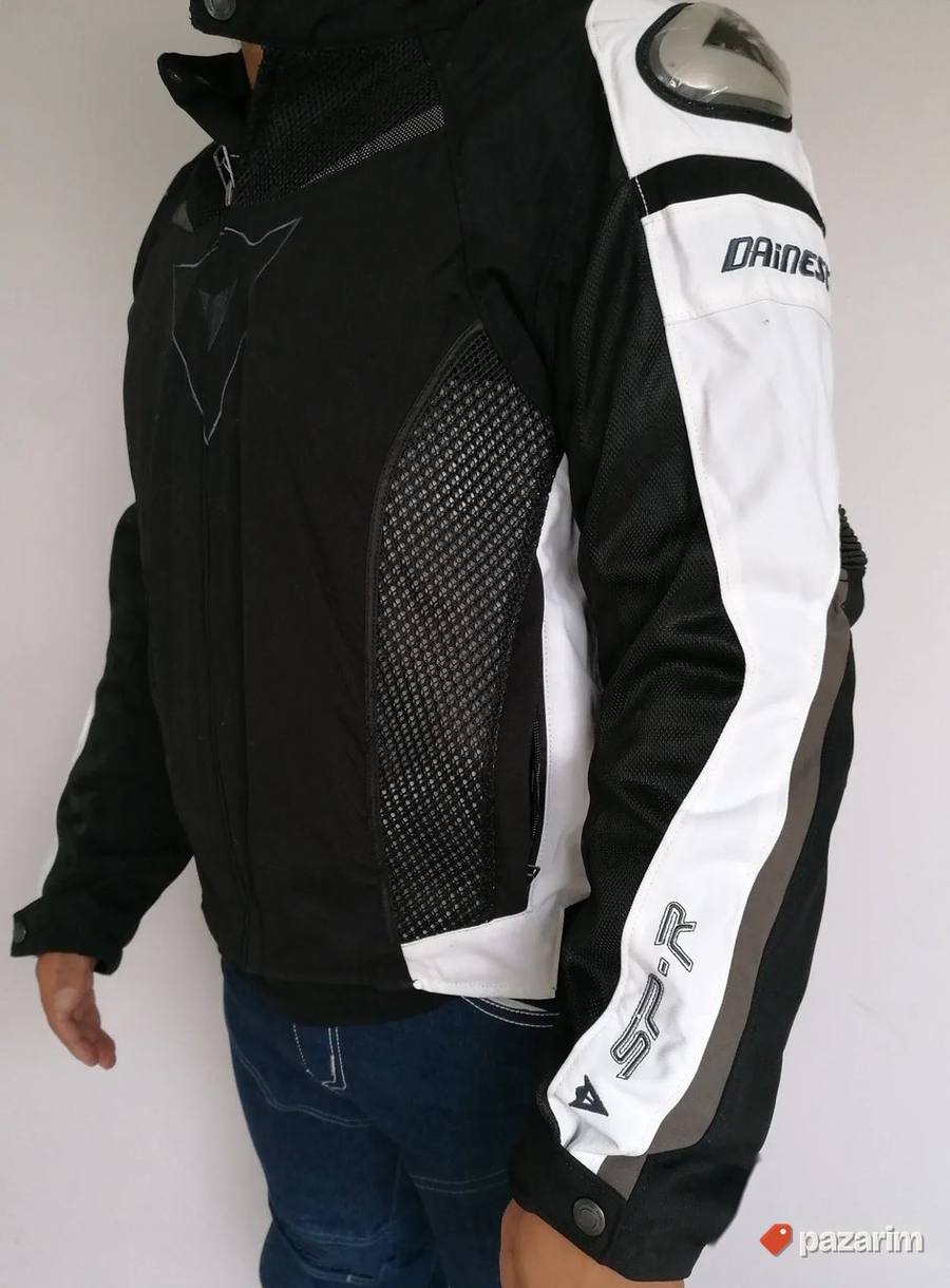 Moto jakna Dainese crno bela 6