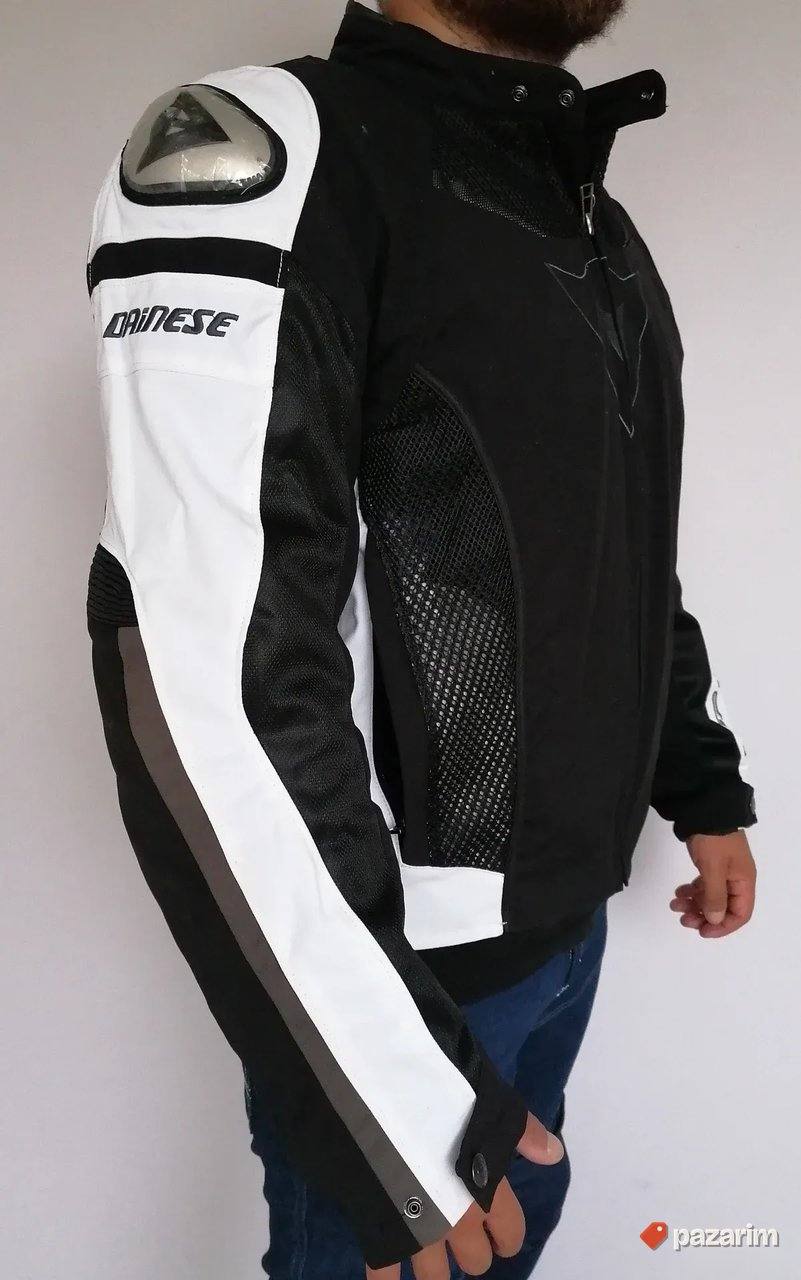 Moto jakna Dainese crno bela 7