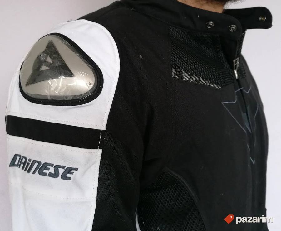 Moto jakna Dainese crno bela 8