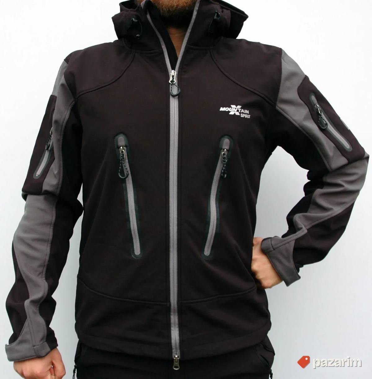 Softshell jakna MS 9096 crno-sivi BESPLATNA POSTARINA 1
