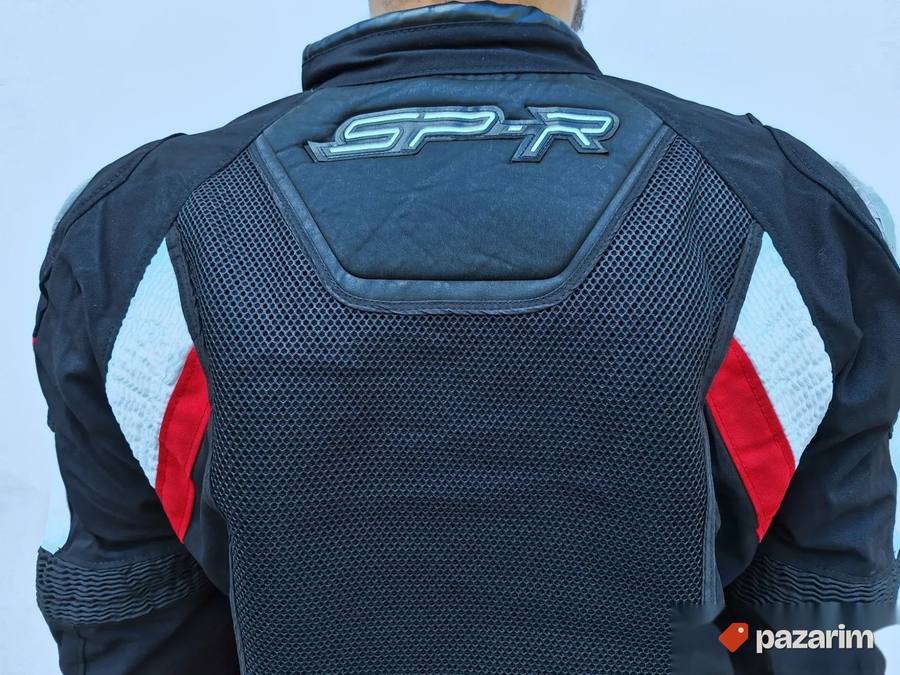 Moto jakna Dainese belo crno crvena 4
