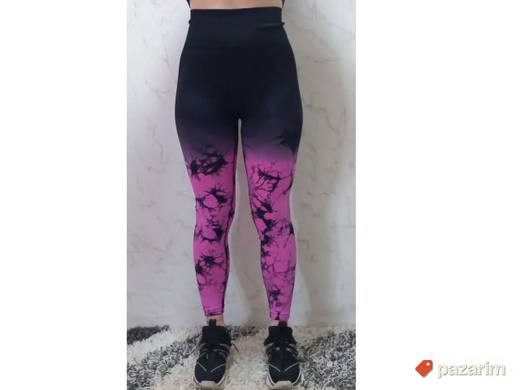 Zenske helanke push up mod.9072 crno-roze