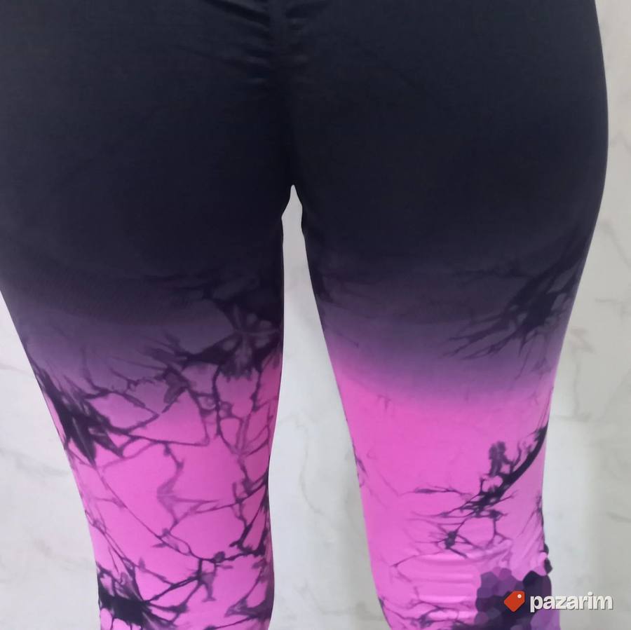 Zenske helanke push up mod.9072 crno-roze 8