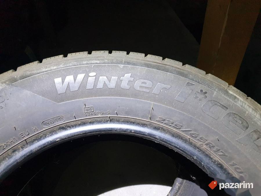 Dve dobre M+S HANKOOK gume 17 ke 225-65/17 Dot 3613 sa oko 4