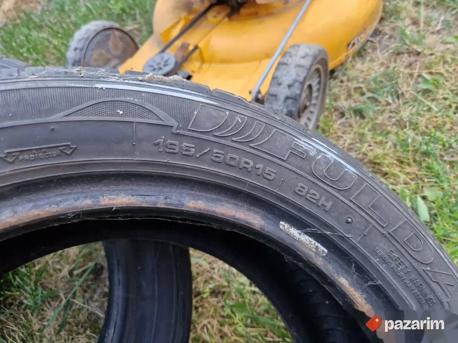 Cetiri odlicne letnje gume 15 ke FULDA 195-50/15 sa sarom ok 2