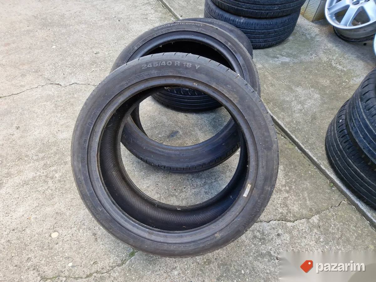 Dve dobre letnje gume 18 ice CONTINENTAL 245 40 18 sa 5.5mm 1