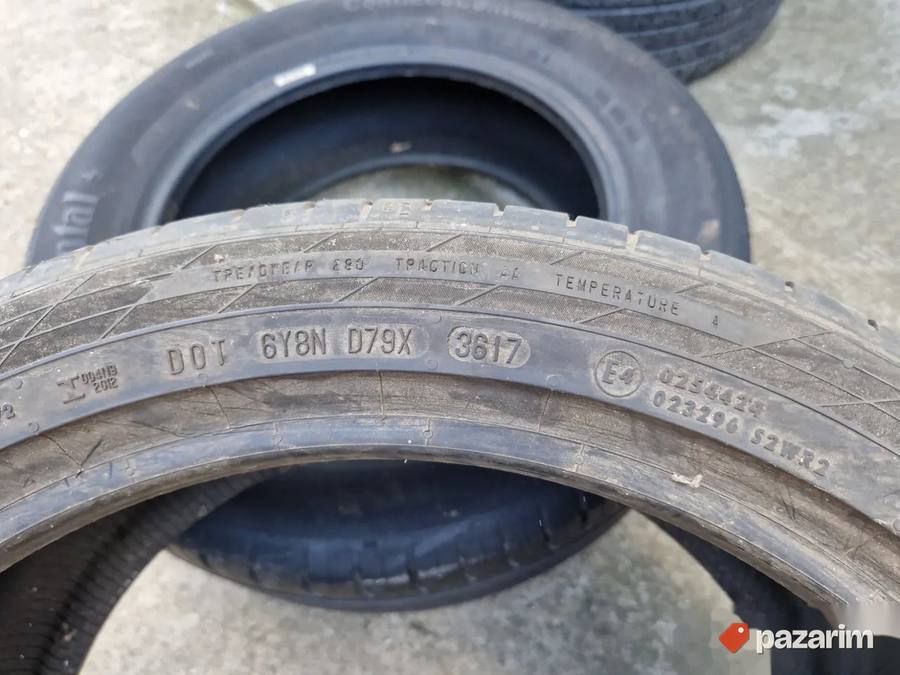 Dve dobre letnje gume 18 ice CONTINENTAL 245 40 18 sa 5.5mm 7