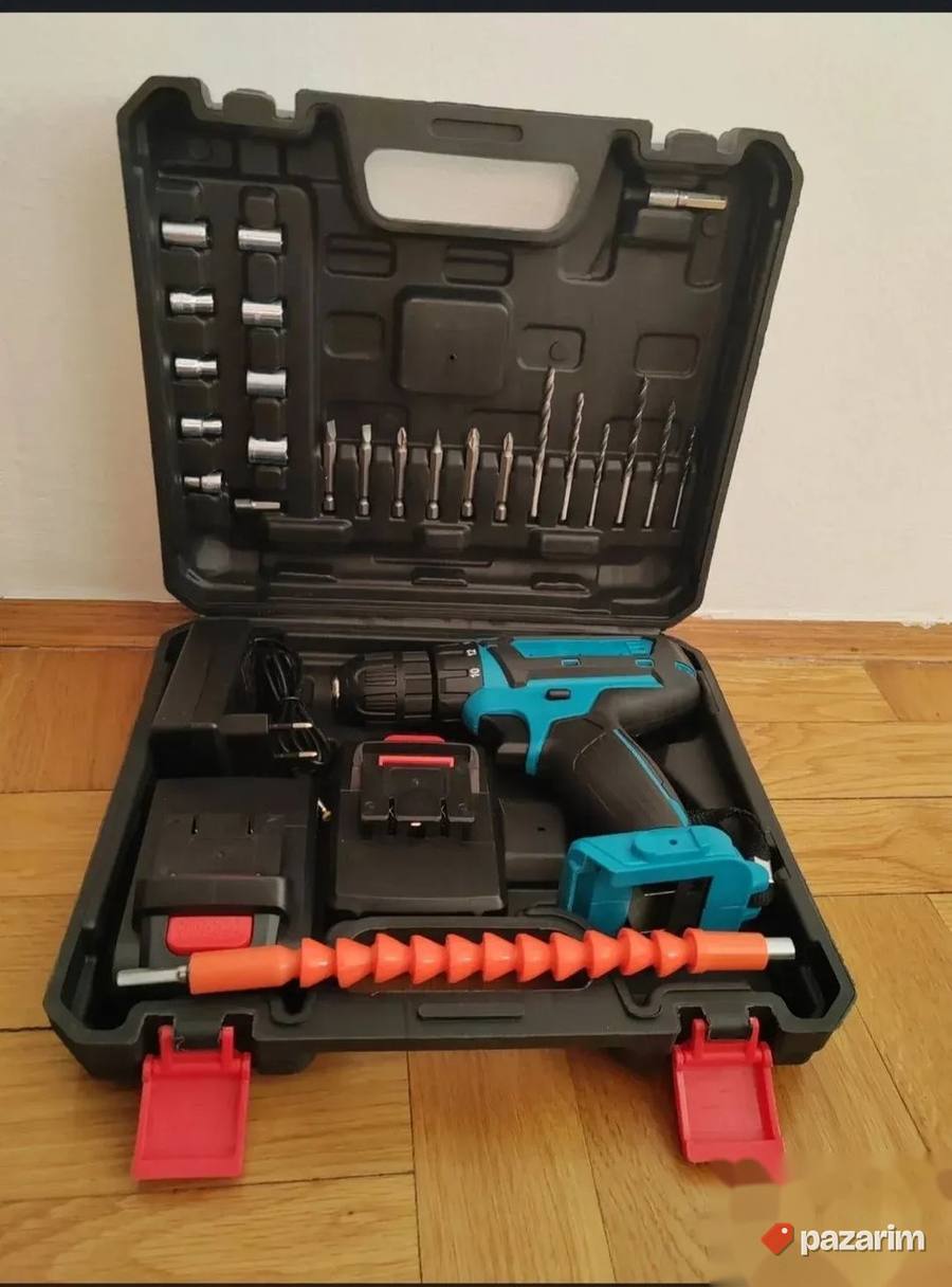 Aku srafilica/busilica 24V+pribor+2 baterije 3