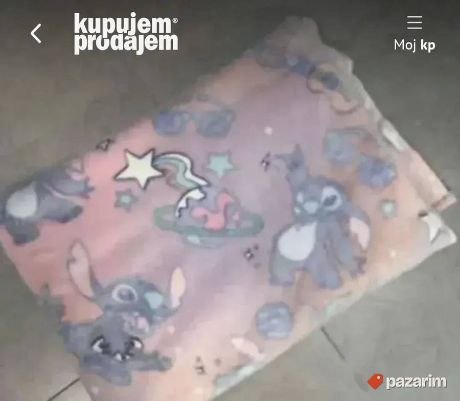 Svetleće dečije ćebe Stitch 2