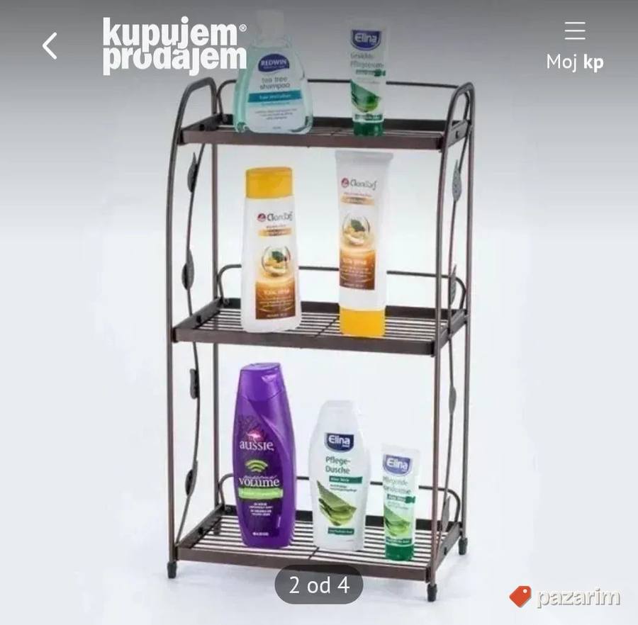 Troetažna kuhinjska polica 2