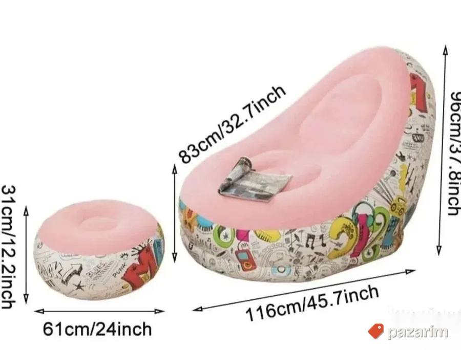 Sofa i tabure na naduvavanje 3