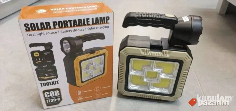 Solarna prenosna lampa sa setom alata COB 7739 4