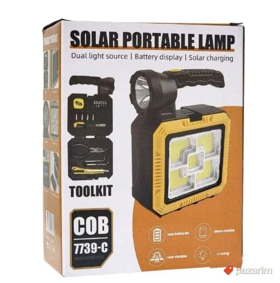 Solarna prenosna lampa sa setom alata COB 7739 5