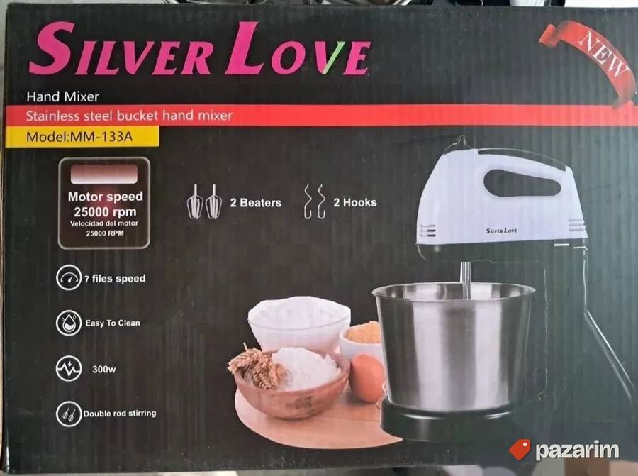 SILVER LOVE Moćan ručni mikser sa posudom 2