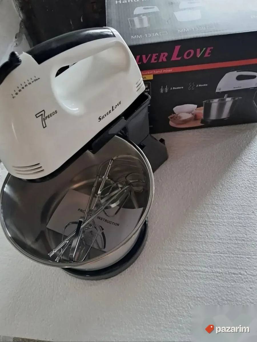 SILVER LOVE Moćan ručni mikser sa posudom 3