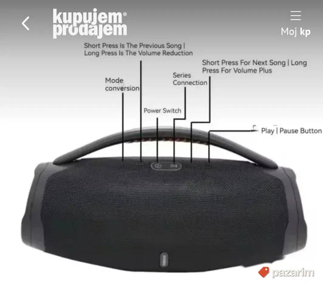 Prenosivi Bluetooth zvučnik velike snage 1