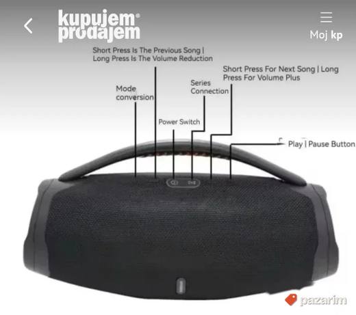 Prenosivi Bluetooth zvučnik velike snage