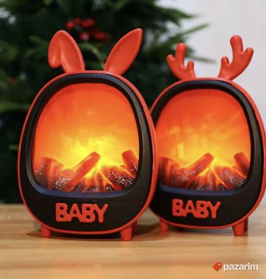 LED Kamin Lampa sa Zečijim Ušima