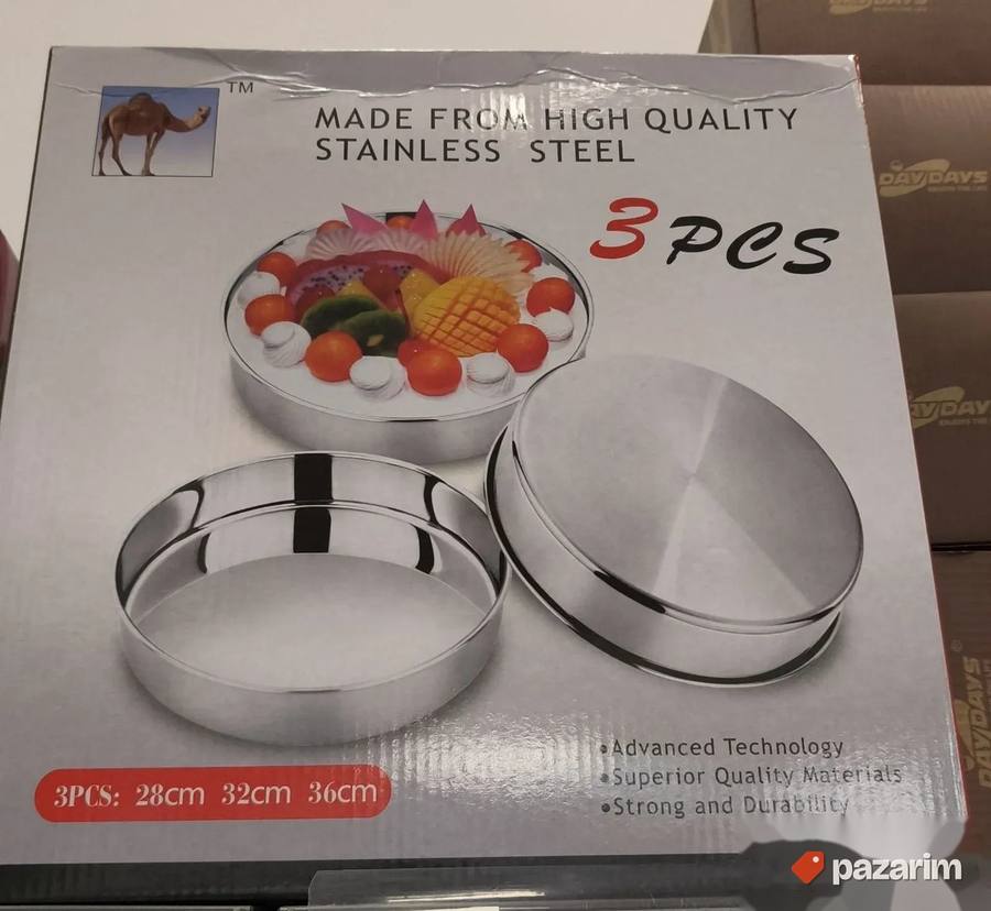 Set od 3 inox okrugle posude NOVO 3