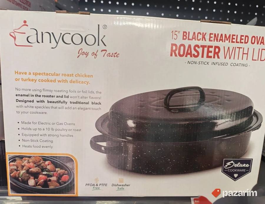 Anycook crni emajlirani pekac 4