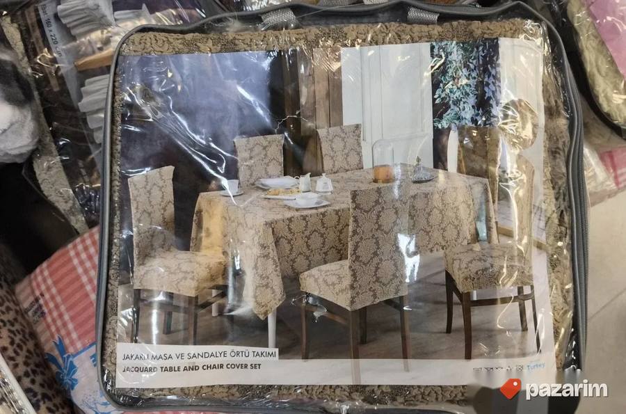 Set stolnjaka i navlaka za stolice žakard 7
