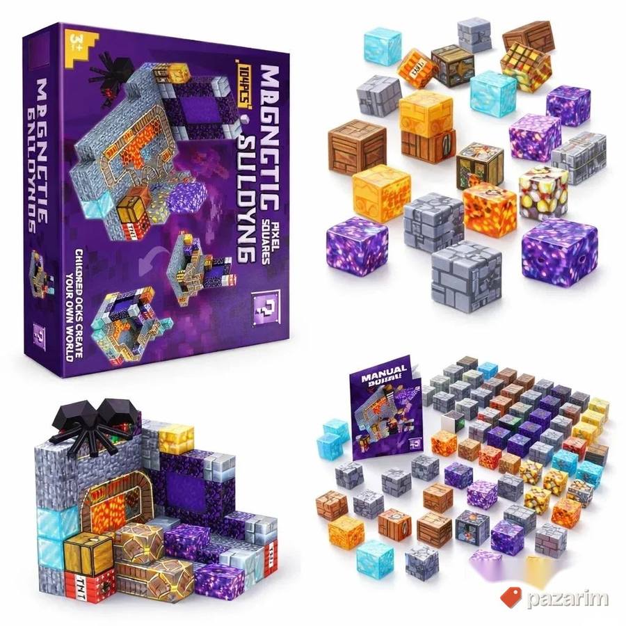 Magnetne kocke Pixel Squares 104 2