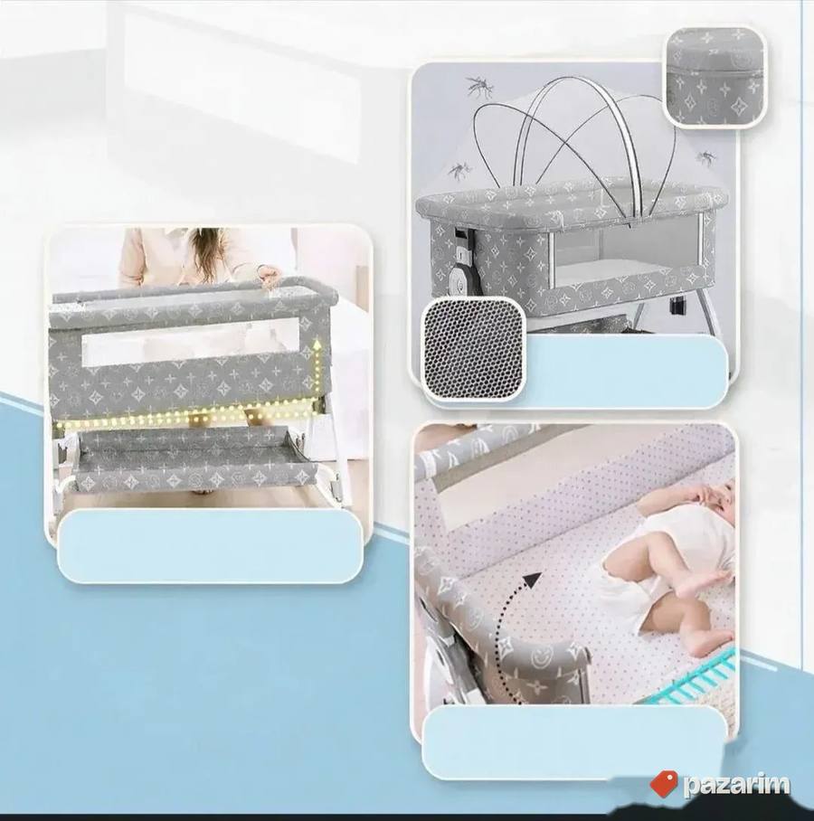 Kolevka/krevet za bebe sa mrežom protiv komaraca +dusek NOVO 4