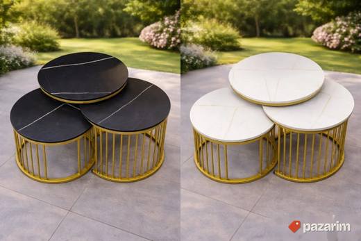 Set modernih stolića MILANO 3 komada