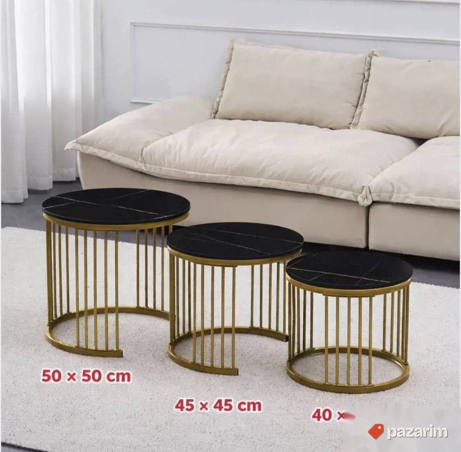 Set modernih stolića MILANO 3 komada 5