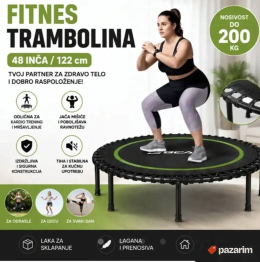 Fitnes Trambolina 122 cm
