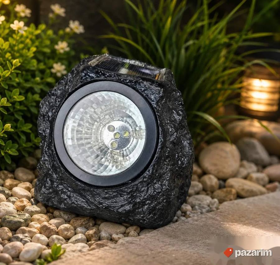 Solarna LED lampa kamen 2