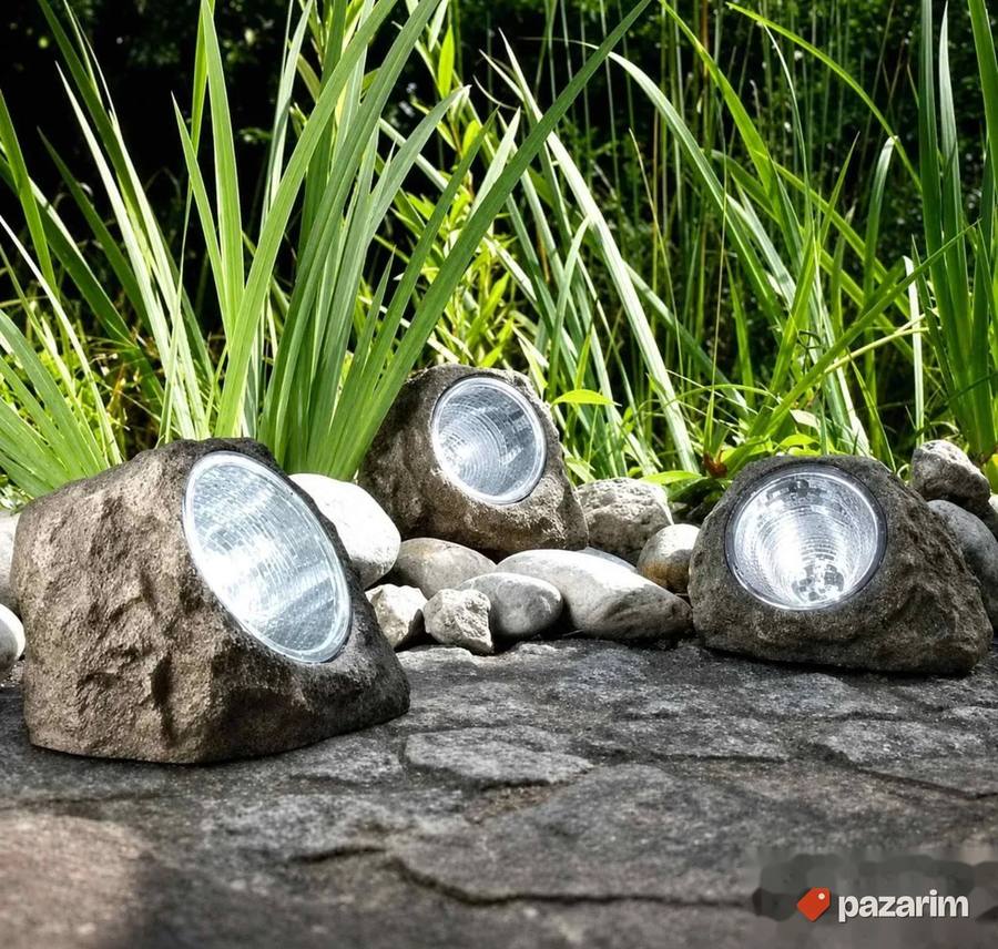 Solarna LED lampa kamen 3