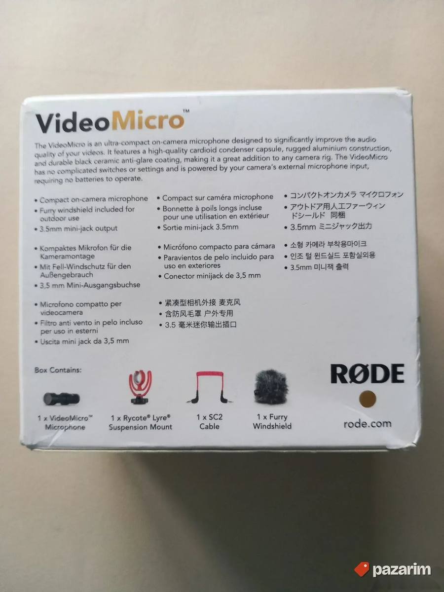 Rode VideoMicro compact on-camera microphone 2