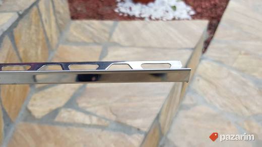 Inox(prohrom) Zavrsne lajsne za keramiku 10mm visoki sjaj
