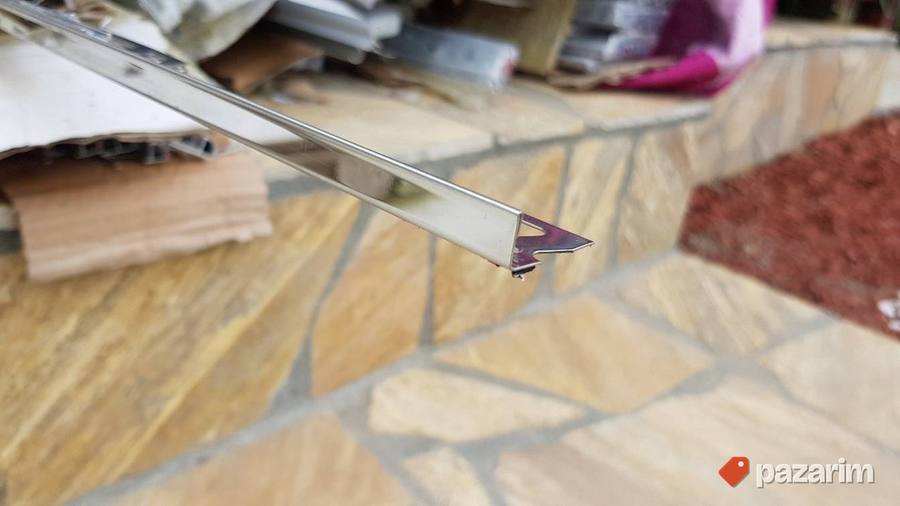 Inox(prohrom) Zavrsne lajsne za keramiku 10mm visoki sjaj 3