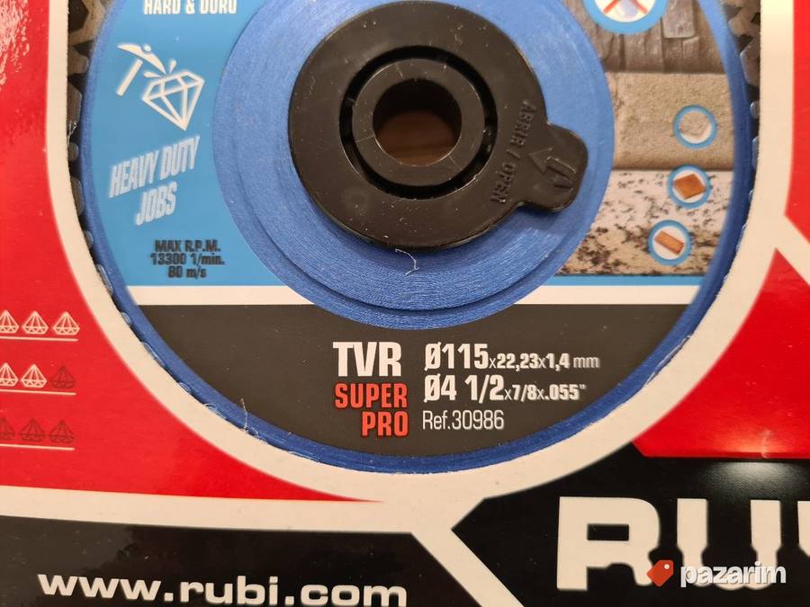 Rubi TVR Super Pro 115 disk za granitnu keramiku 4