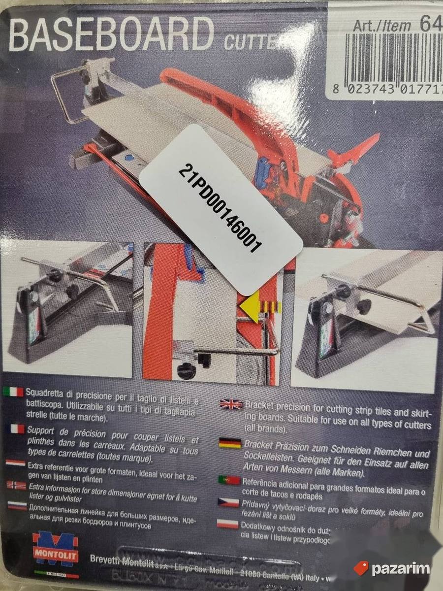 Montolit dodatni granicnik za precizno rezanje cokle 3
