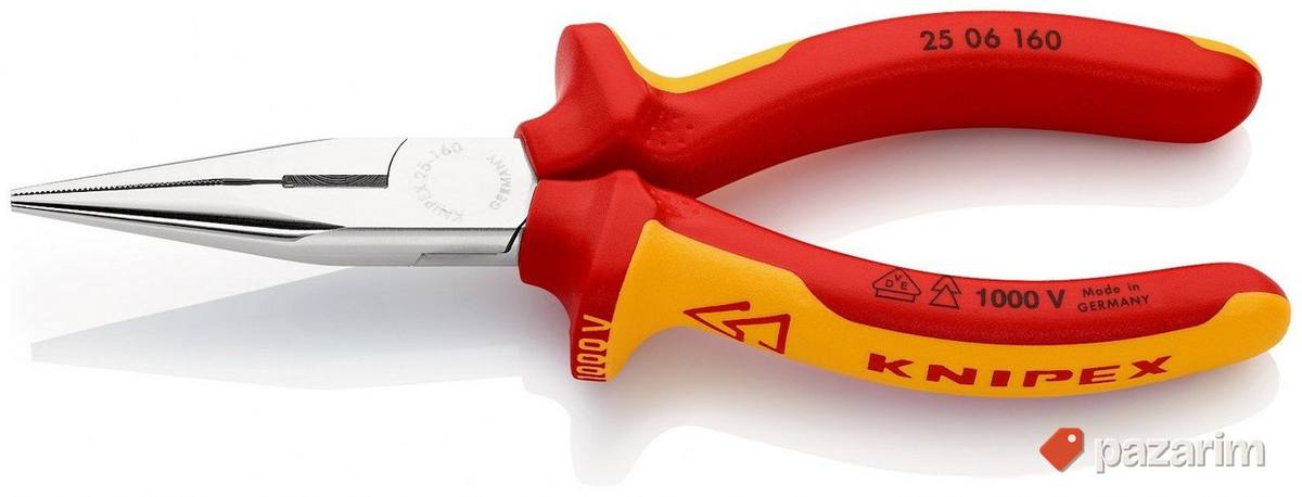 Knipex klešta špic prava sa bočnim sečenjem 1000V VDE 160mm 1
