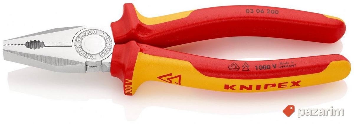 Knipex klešta kombinovana izolovana 1000V VDE 200mm 03 06 20 1