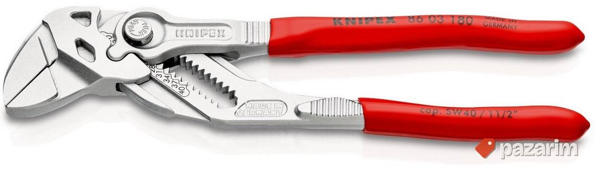 Knipex 86 03 180 ključ klešta hromirana 180 mm 1