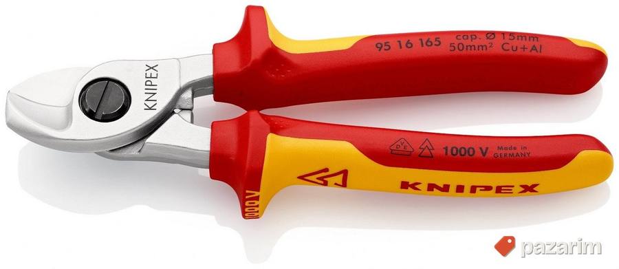 Knipex 95 16 165 Makaze za kablove izolovane, VDE, hromirane 2