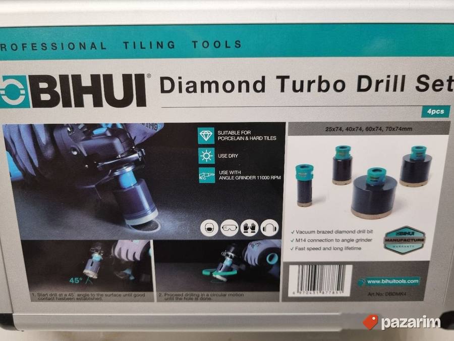 Bihui Krune M14 za suvo bušenje tvrde keramike 6