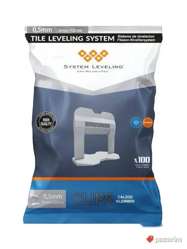 Spone za nivelaciju pločica 0.5mm - 100kom. SYSTEM LEVELING 1