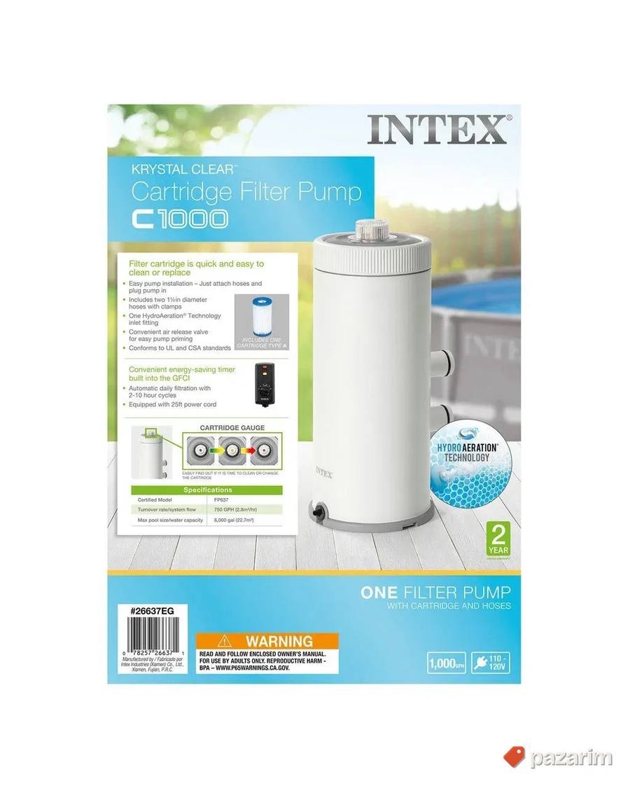 Pumpa Krystal Clear C1000 Intex sa Filterom 2
