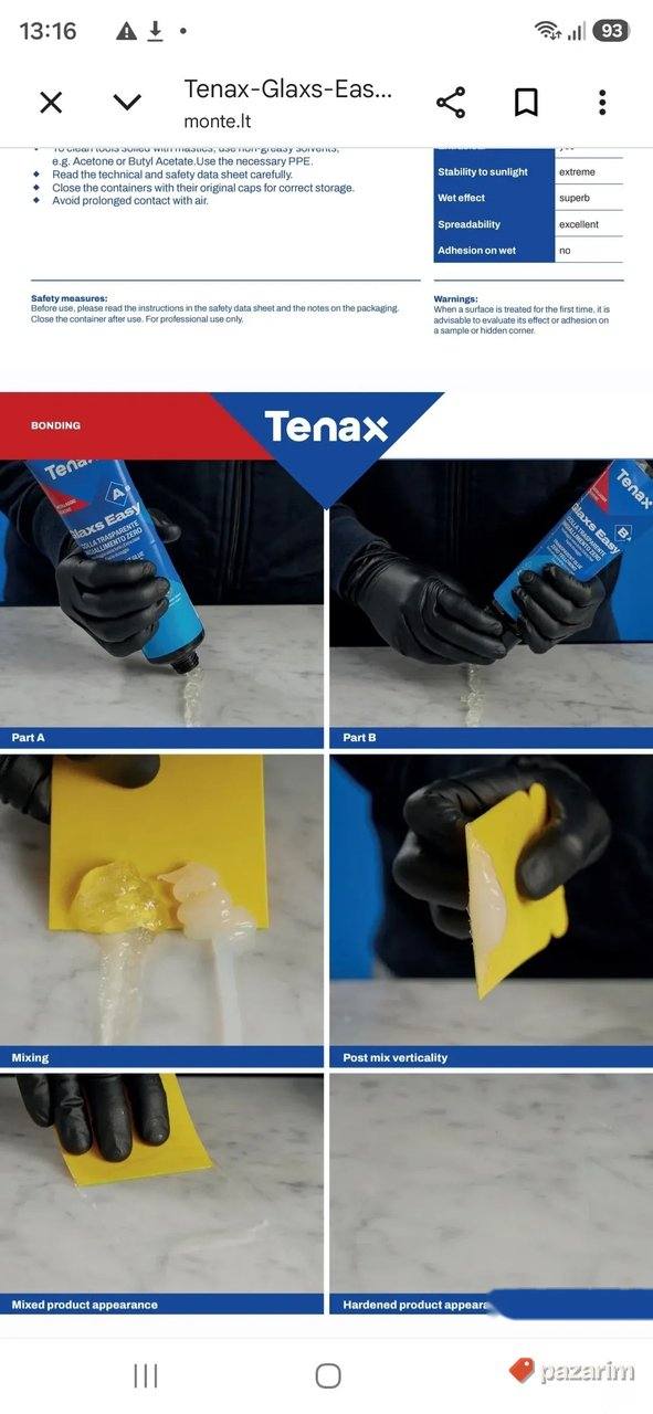 Tenax Glaxs Eazy epoxid brzo vezujucii 2